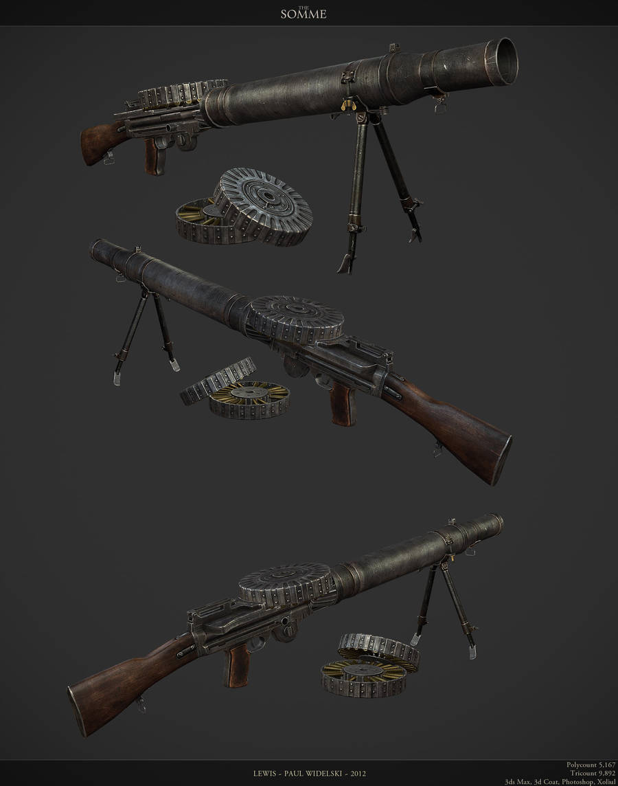 Lewis Machinegun by jimficker on DeviantArt