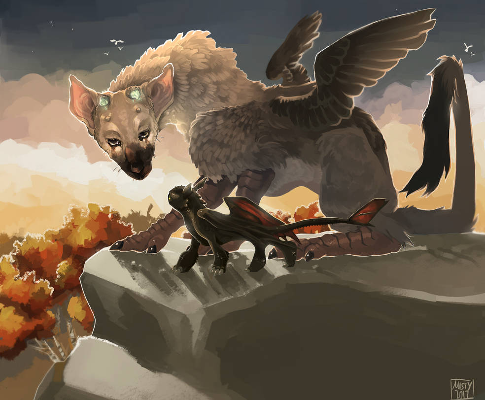 The Last Guardian/Nightfury by SimplyMisty
