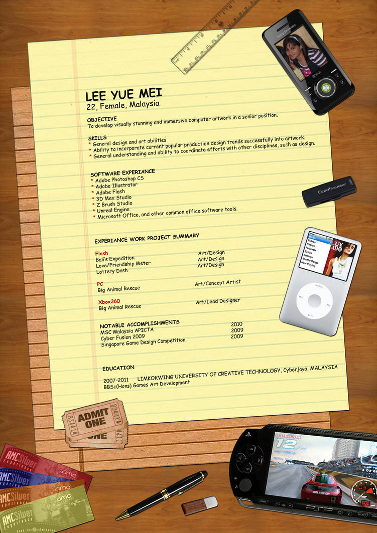 Resume by ILICarrieDoll