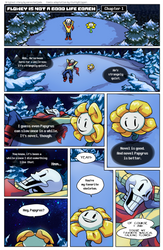 Flowey Is Not a Good Life Coach - Chap. 1, page 1 by fluffySlipper