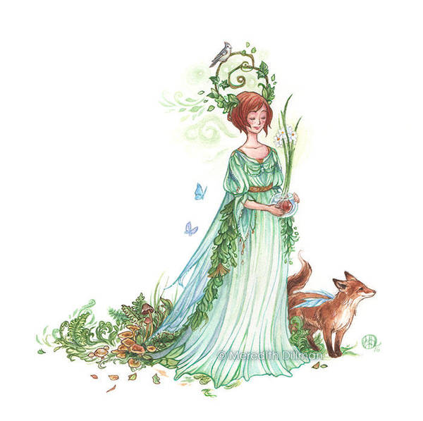 Witchsona painting 2016 by MeredithDillman