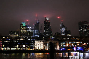 Foggy Night in London by AKrukowska
