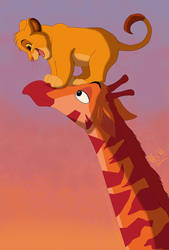 Hey, Mr. Giraffe! by KingSimba
