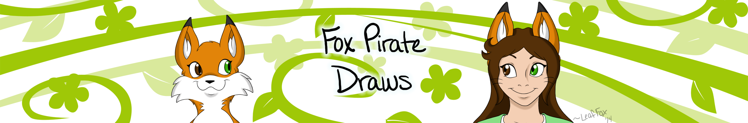 FoxPirate Draws Logo by LeafFox