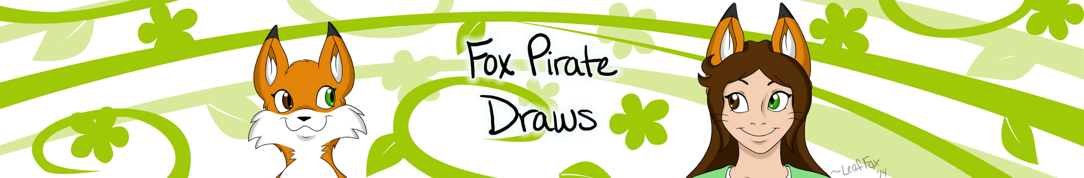 FoxPirate Draws Logo by LeafFox