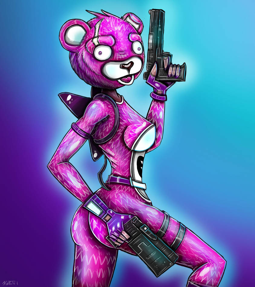 Pink Teddy Bear (Fortnite) by YeahManProductions on DeviantArt