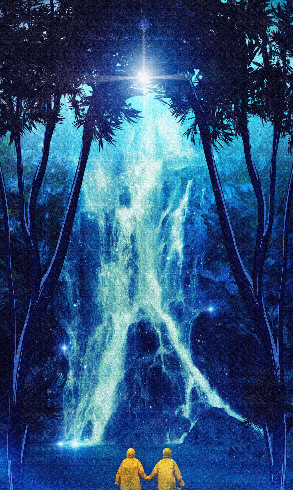 Sacred Waterfall by Ellysiumn