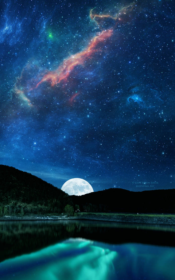 Звёздное небо и космос в картинках - Страница 8 Boreal_mirror_by_ellysiumn_dcxblog-pre