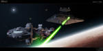 Tantive IV in trouble by Joran-Belar