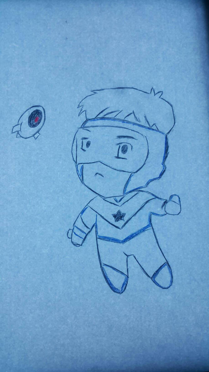 Booster Gold and Skeets by UberAwesone
