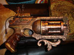 Steampunk Pistol w Laser Sight by DrJubal