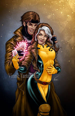 Rogue Gambit color by VinRoc Rogue Gambit color by VinRoc