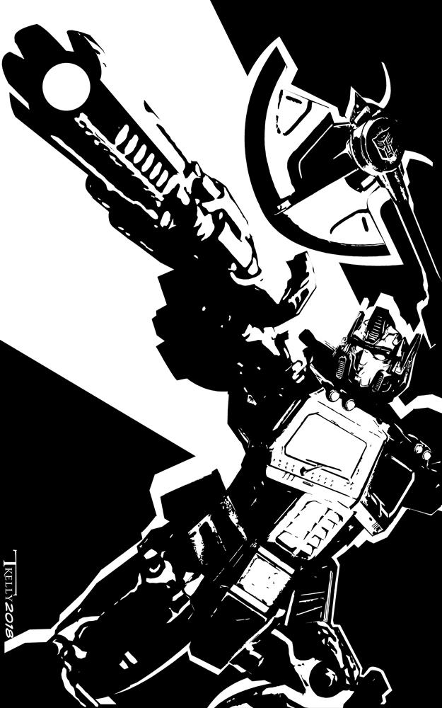 Optimus Prime Obsidian by Tom Kelly by TomKellyART