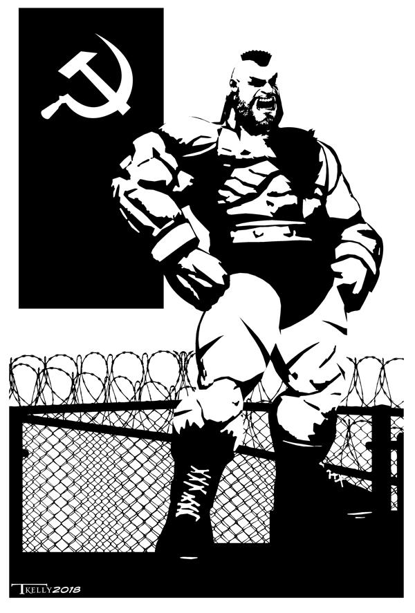zangief Red Soldier by Tom Kelly by TomKellyART