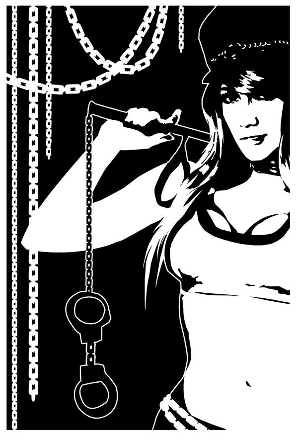 Poision cuffs by Tom Kelly by TomKellyART