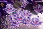 Celestial Bat Stickers by zombie