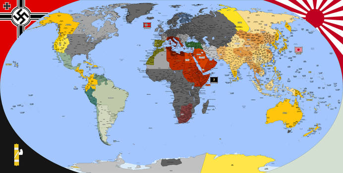 Nazi Victory Map -PART 3- by Totentanz0