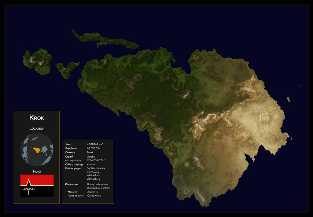 Krok satellite image - World of Evol by SalesWorlds