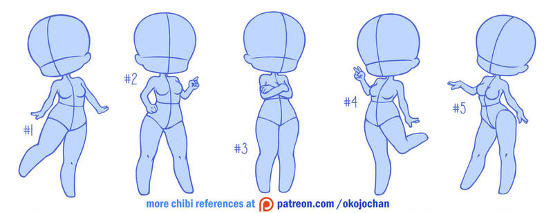 Chibi Poses Reference Chibi Base Set 6 By Nukababe On Deviantart
