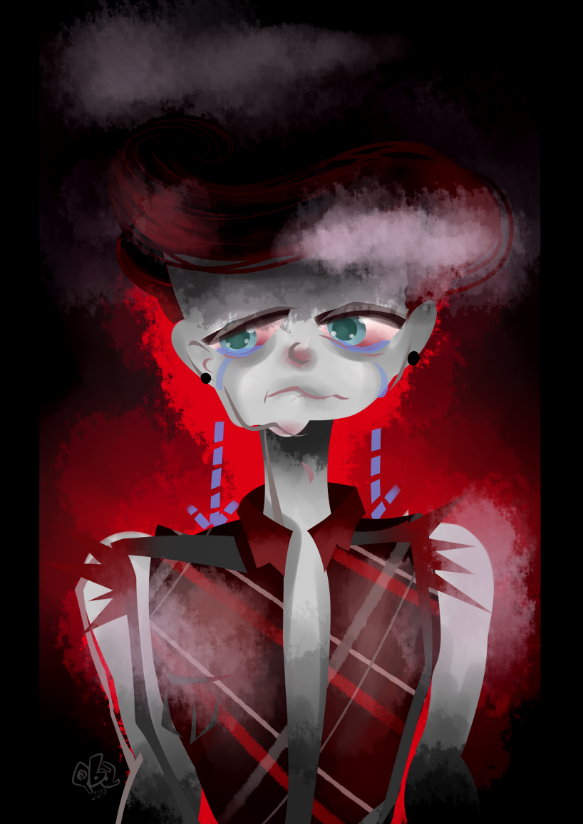 teary eyed mood by qba016