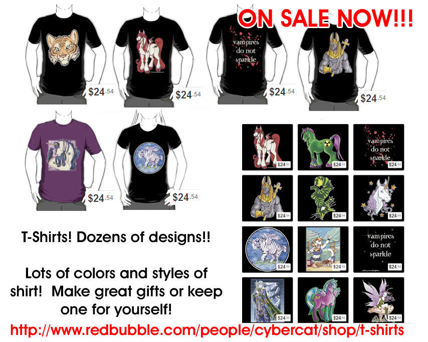 T-Shirt Sale Fantasy and More by lady-cybercat