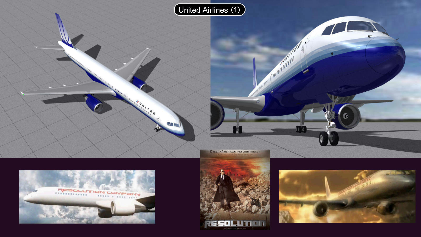 Boeing 757 United Airlines 1 by iconkid