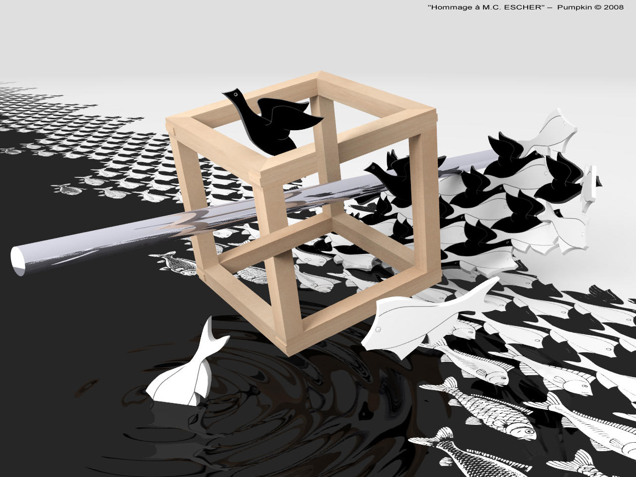 Tribute to M.C.Escher by pumpkinman68