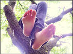 Soles Dangling by Foxy-Feet