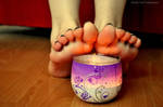 Bright Candle Toes by Foxy-Feet