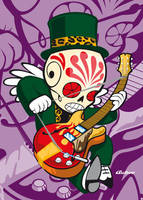 Guitar skull by autero