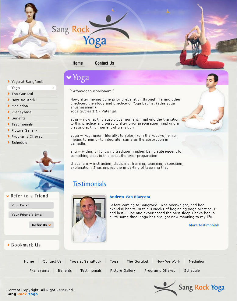 Layout for Yoga by vinkrins