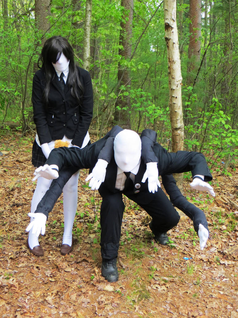 slenderman and slenderwoman by allanimerules1 on DeviantArt