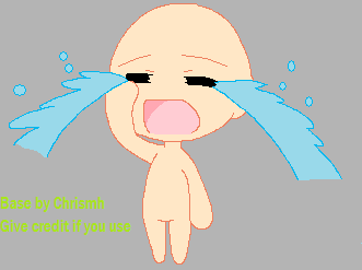 Crying chibi base by Chrismh