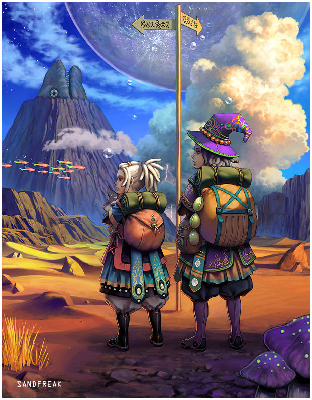 Boy and Girl by Sandfreak