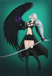 One Winged Angel (Genderbent) by Sabi-Cat-13