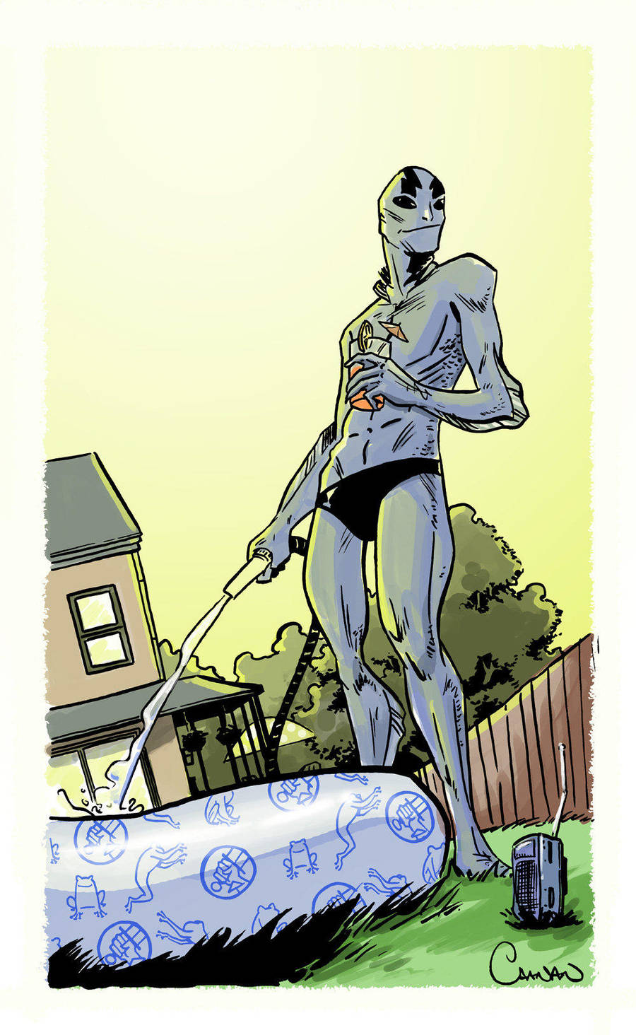 Wading for Abe by caanantheartboy
