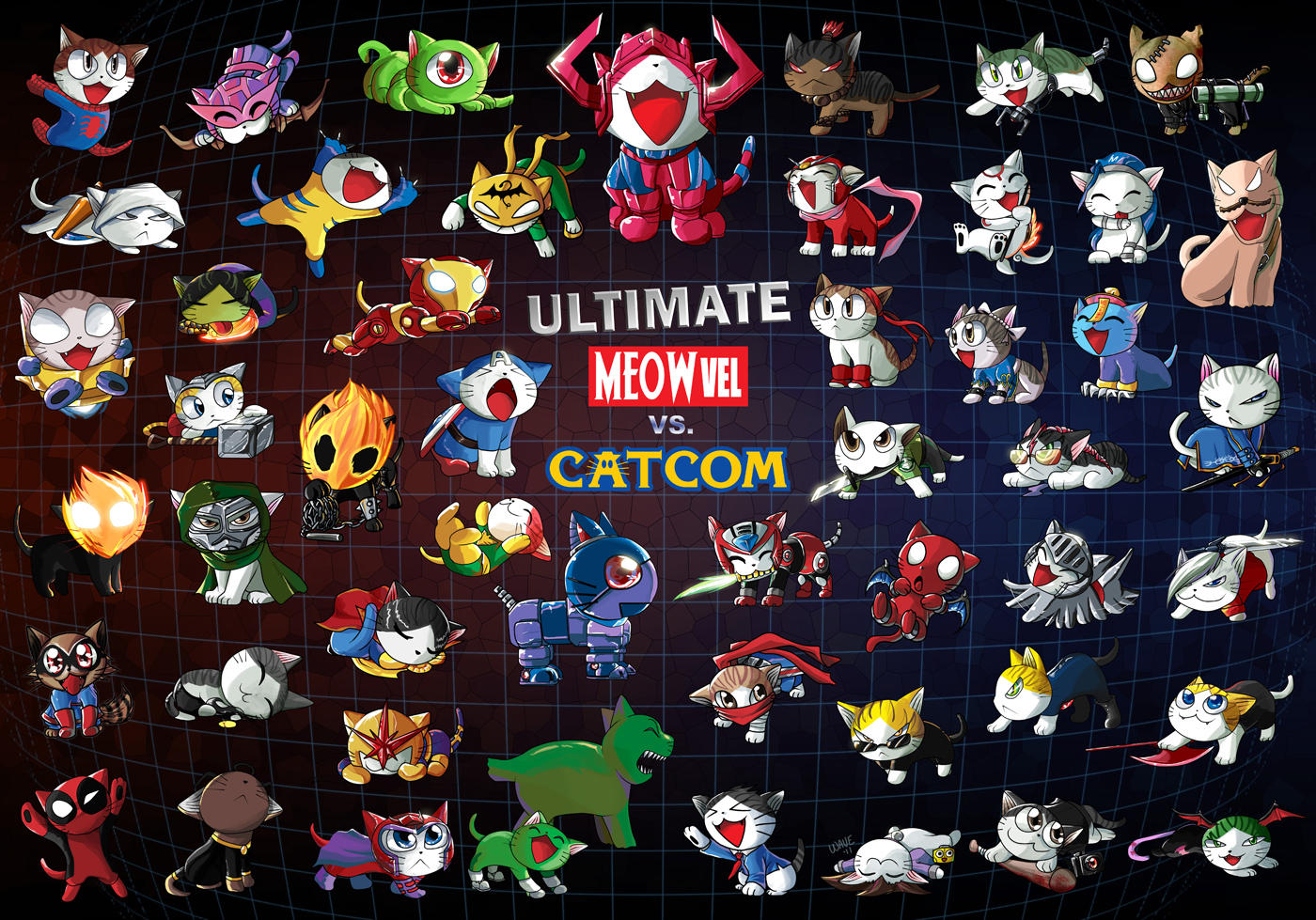 Ultimate Meowvel vs Catcom 3 by suzuran
