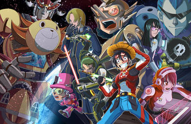 One Piece Adventures in Space by suzuran
