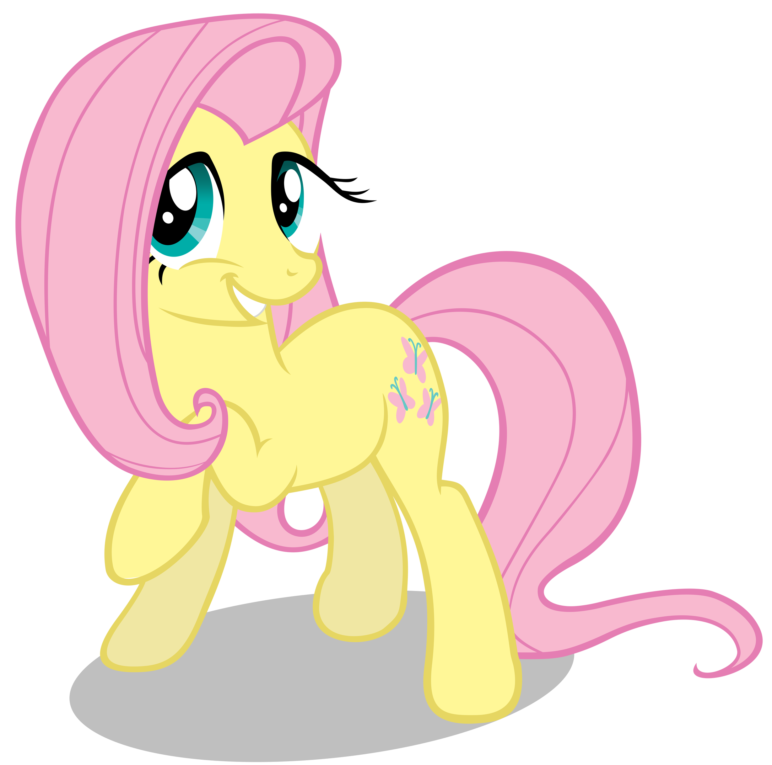 Fluttershy - D'awww by Bronyvectors