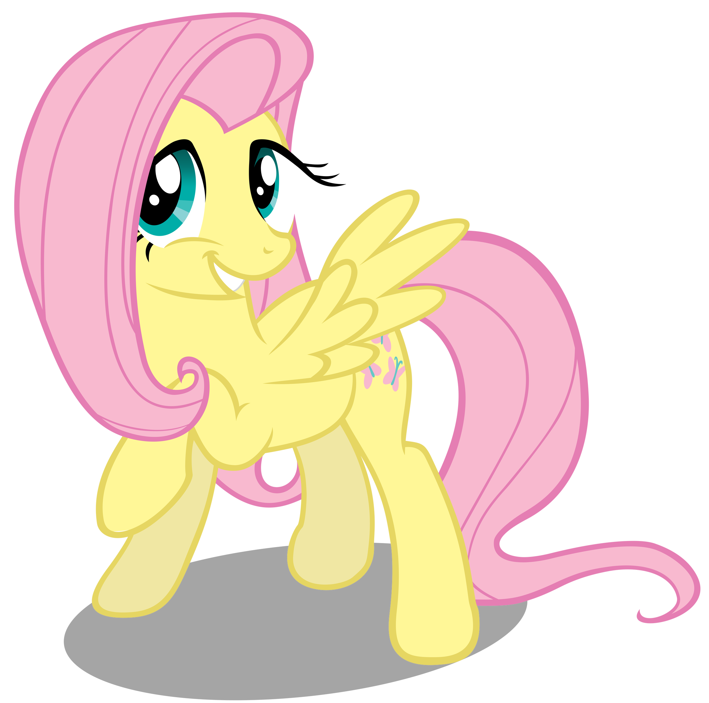 Fluttershy - D'awwww Winged by Bronyvectors