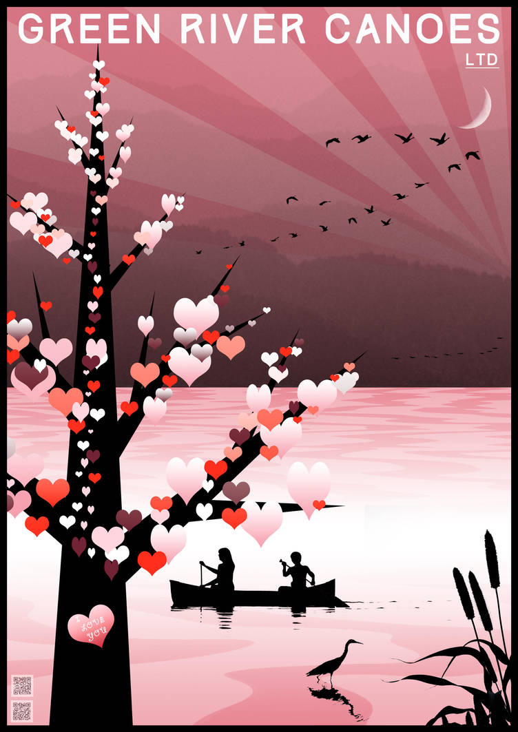 Valentines Day by Canoe by houselightgallery