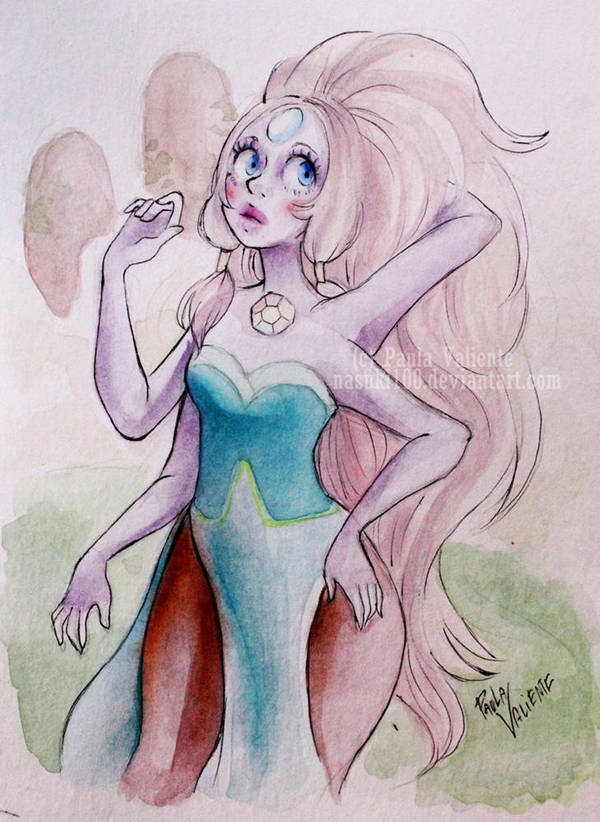 Opal from Steven Universe Materials: cotman watercolours, rembrandt soft pastels and ballpoint pen Art (c)   Opal (c)  Rebecca Sugar  DO NOT STEAL OR RECOLOR MY A...