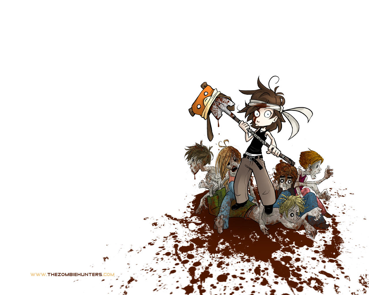 The Zombie Hunters Wallpaper by Ashwings