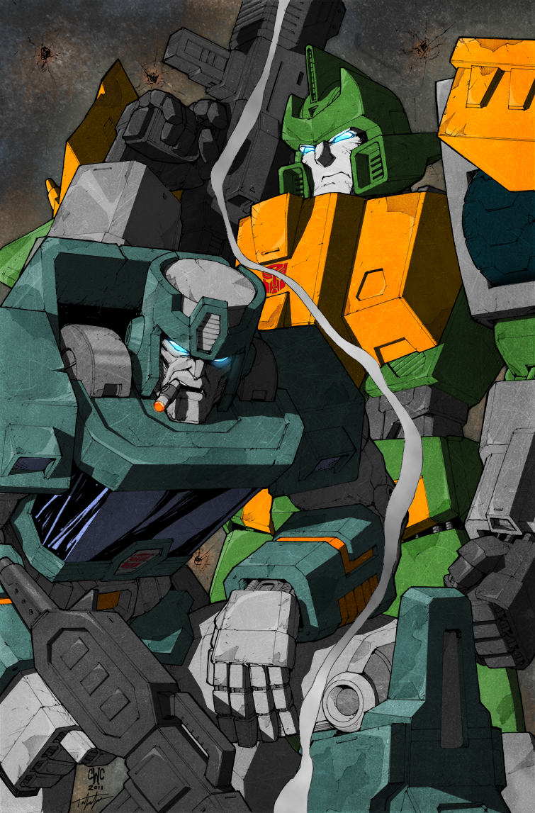 Wreckers Pin-Up Colored by VaderPrime1