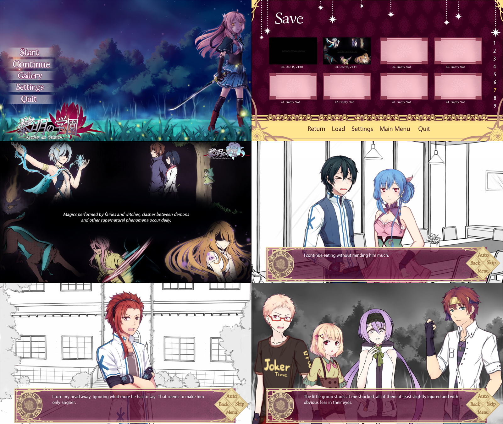 Reimei no Gakuen Demo - Screenshots by RaikonKitsune