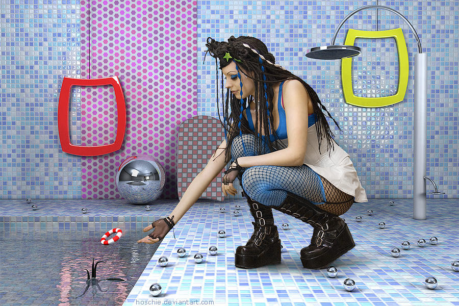 Bademeister pool attendant CGI by hoschie