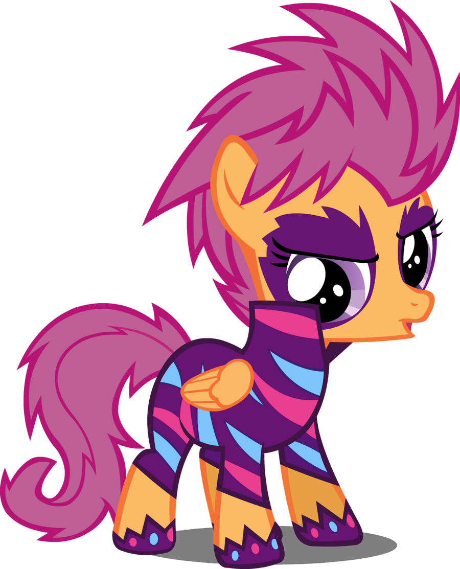 Glam Rock Scootaloo Vector by Alexstrazse
