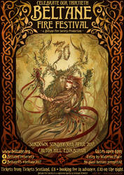 Beltane Fire Festival poster 2017 by NatasaIlincic