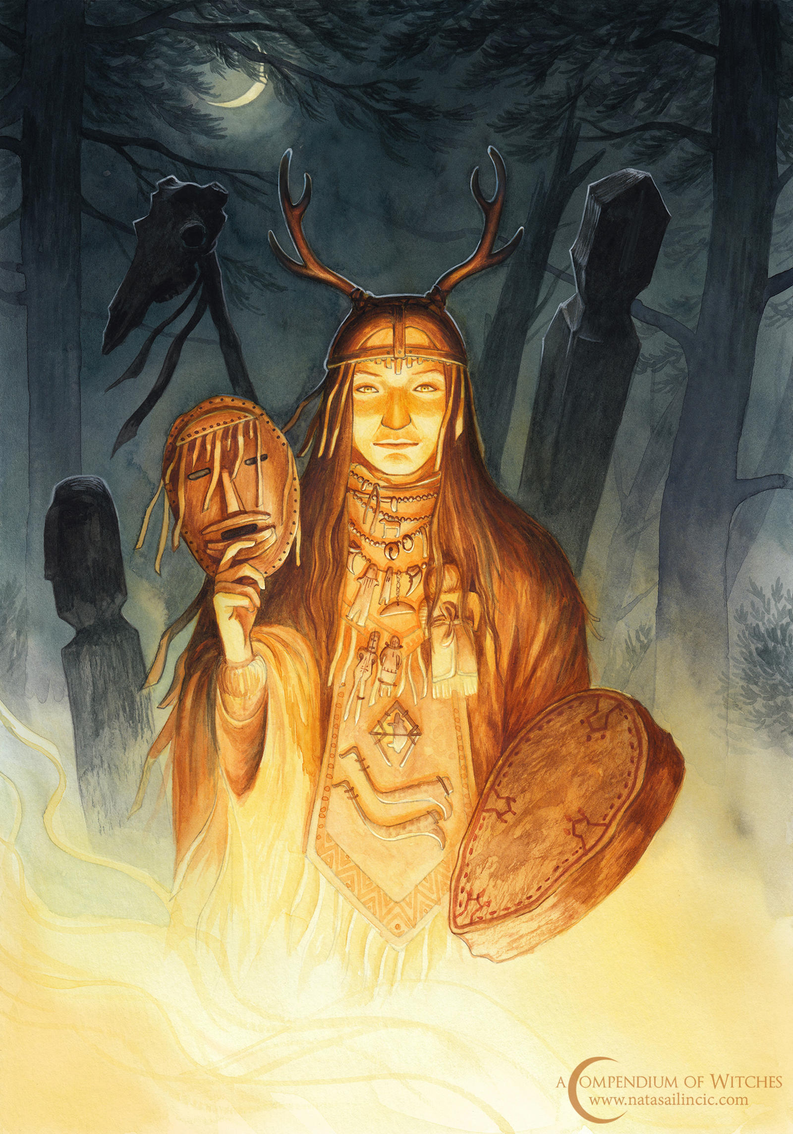 A Compendium of Witches ~ Dayaana, Siberian shaman by NatasaIlincic
