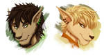 Commission: Fenn Soran and Sayar Kal'ir by Acaciathorn
